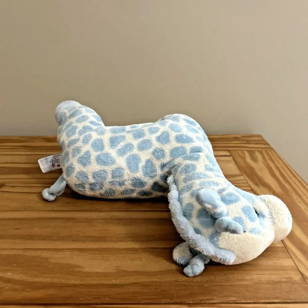 Aurora Baby Blue Giraffe Plush Soft Toy Stuffed Animal 12